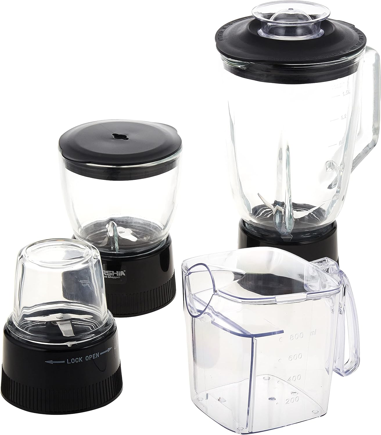 Arshia Premium 6 in 1 Juicer Extractor 800W Unique detachable parts