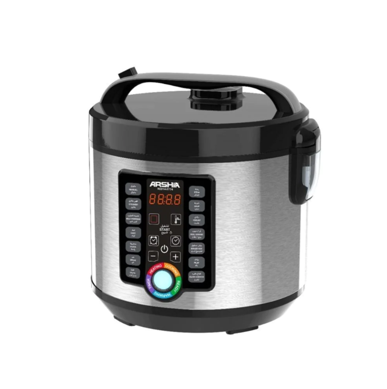 Arshia Stainless Steel Pressure Cooker 5Litre Non Stick Multicooker