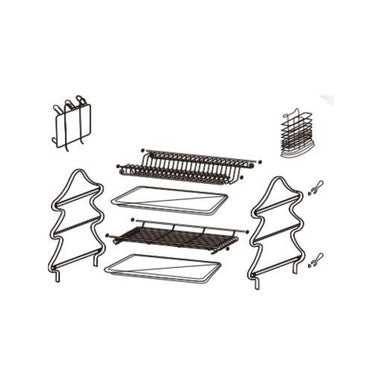 Flugel Gold Stainless steel Dishrack 2 trays