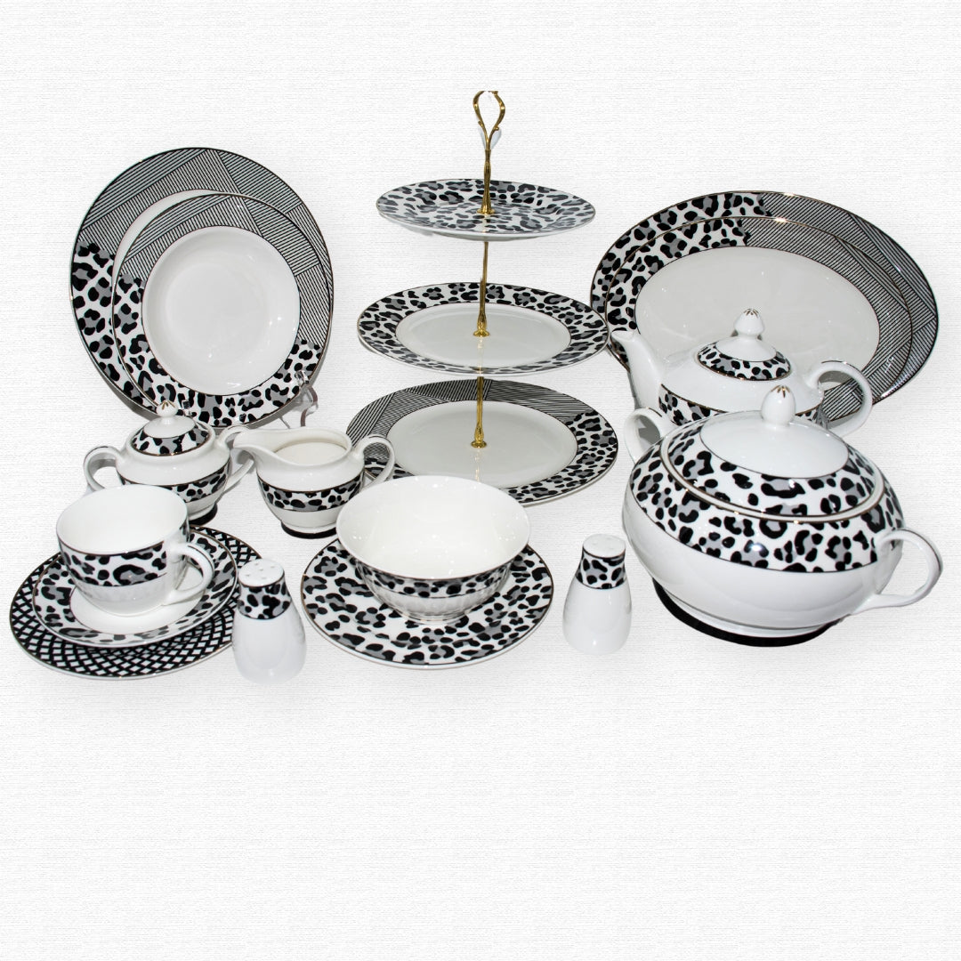 UK Fine Bone Dinner Set 120 Pieces