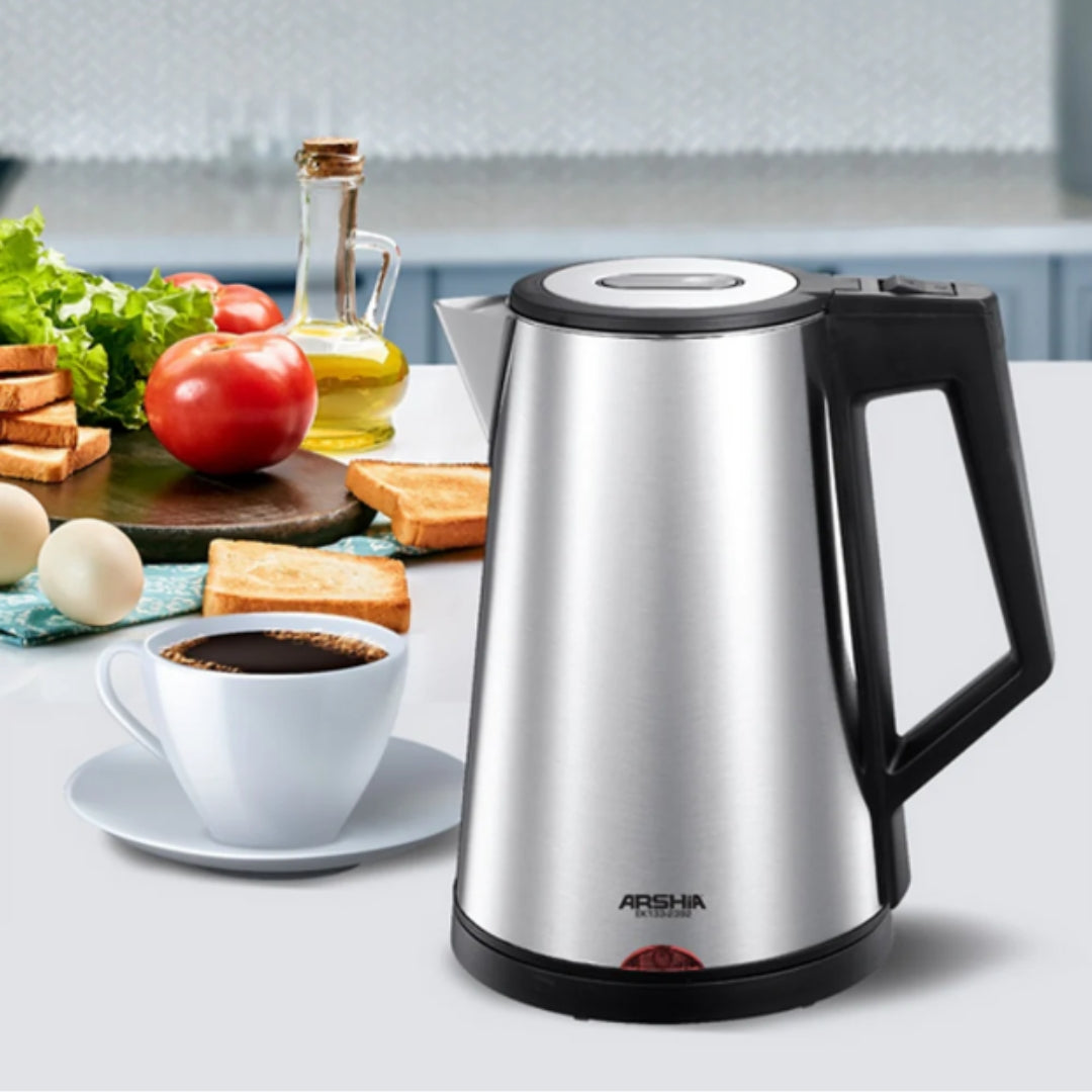 Arshia Electric Kettle Stainless Steel Silver