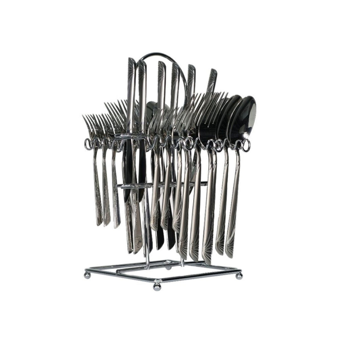 Arshia Cutlery Set 24pcs Silver with stand
