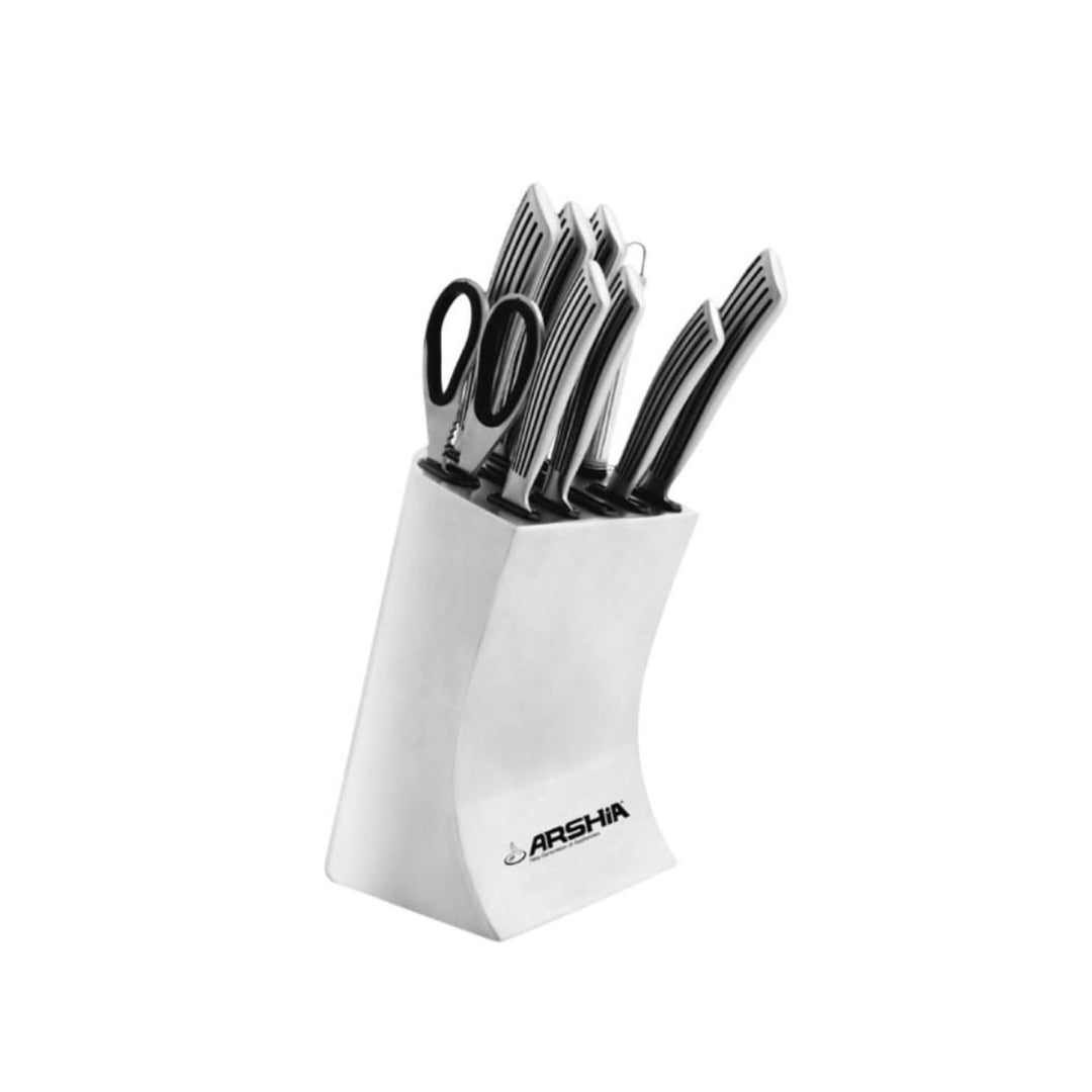 Arshia German Steel 10PC Kitchen Knife Set Non stick Sharp Blades
