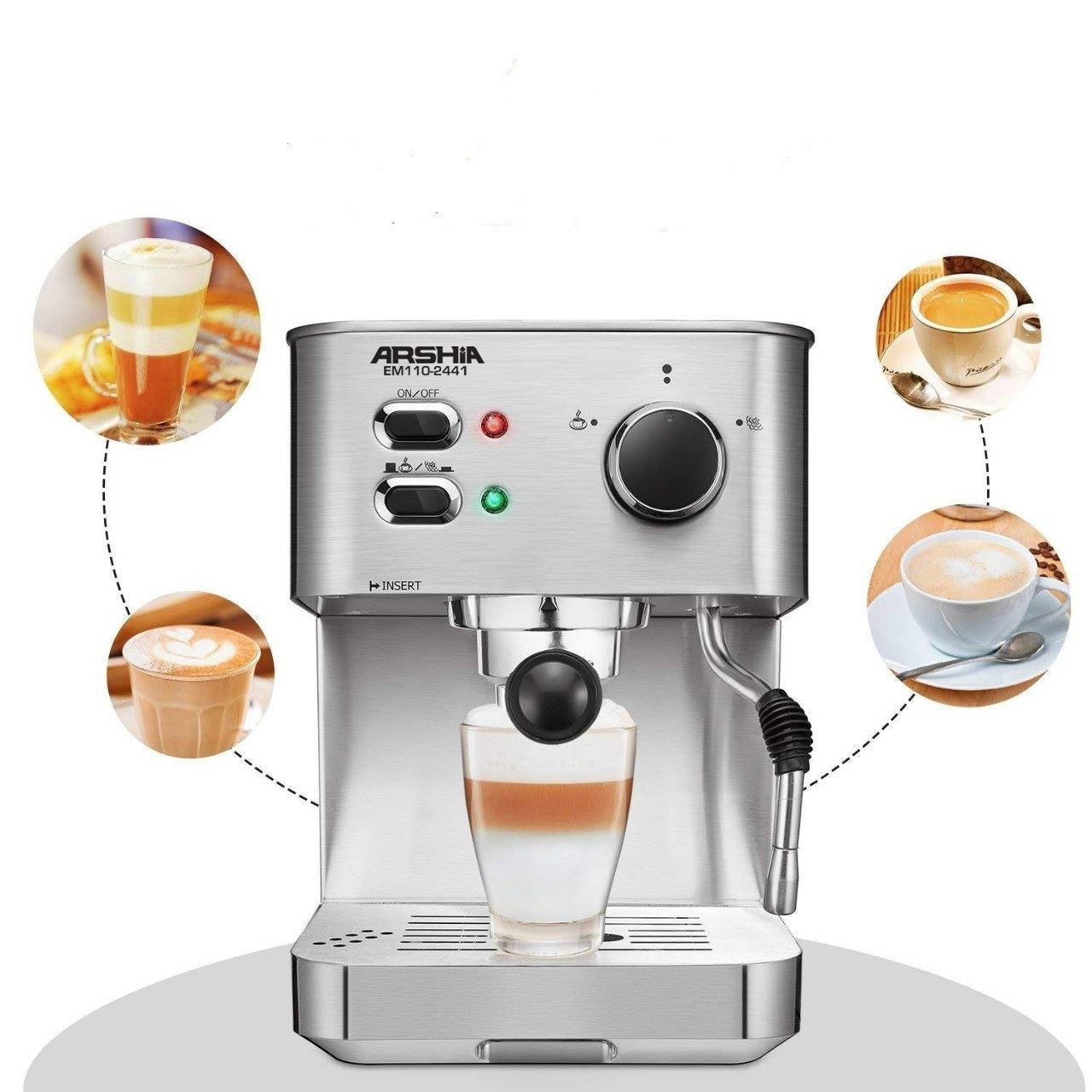 Arshia Premium Espresso Coffee Maker