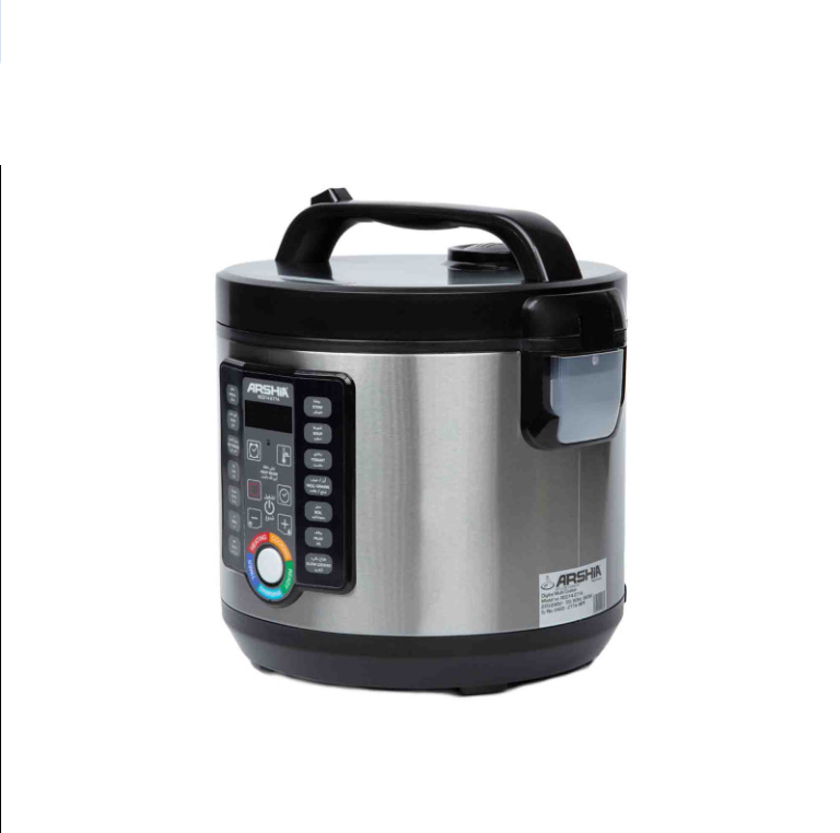 Arshia Stainless Steel Pressure Cooker 5Litre Non Stick Multicooker
