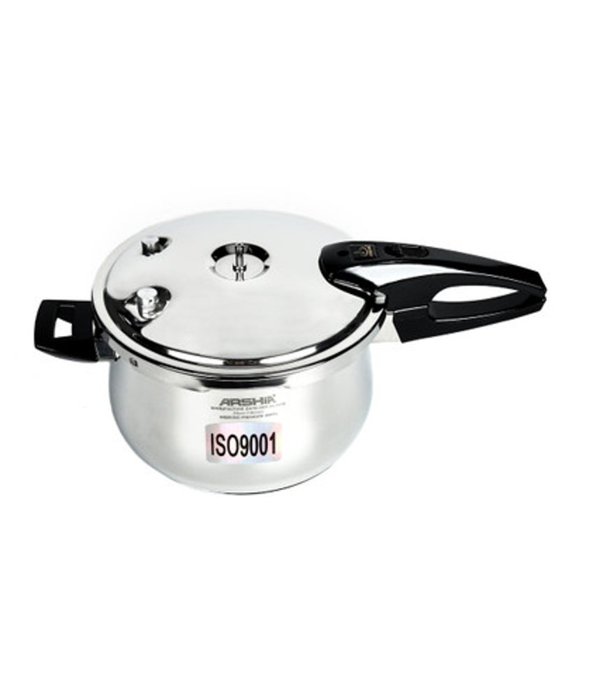 Arshia Premium Stainless Steel Pressure Cooker 26cm with Aluminum base