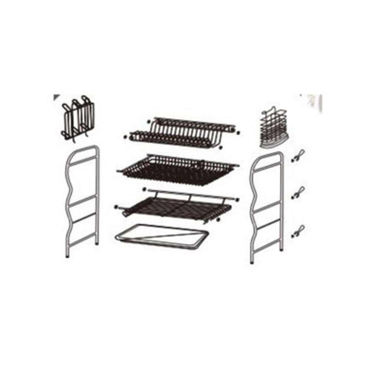Flugel Stainless steel Dishrack 12dishes