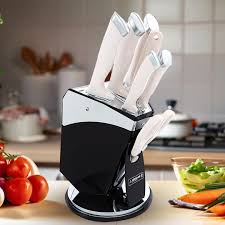 Arshia Eco Friendly Stainless Steel Knife 8pc Set Non Stick Premium Design